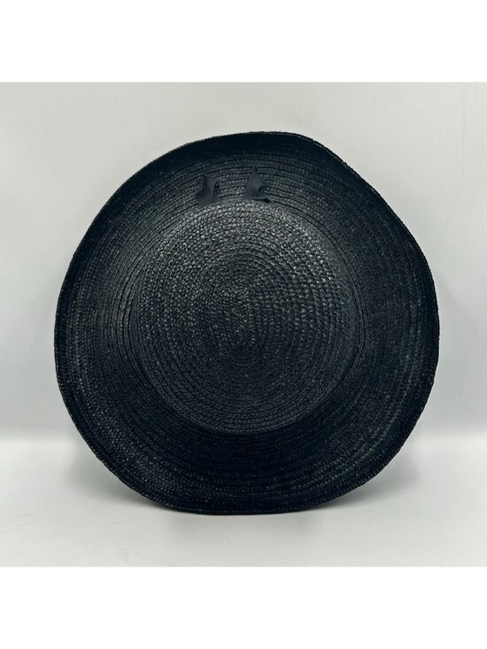 NWT Betmar Women\'s Black Woven 100% Straw Wide-Brimmed Lightweight Sun Hat 3476 main image 10
